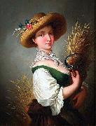 Christian Wilhelm Ernst Dietrich Schnitterin oil painting